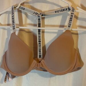 Victoria's Secret Nude Bra with Logo Straps